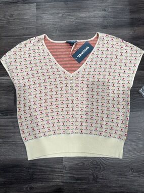 NWT ModCloth Floral Print V-Neck Sweater Size XL NEW